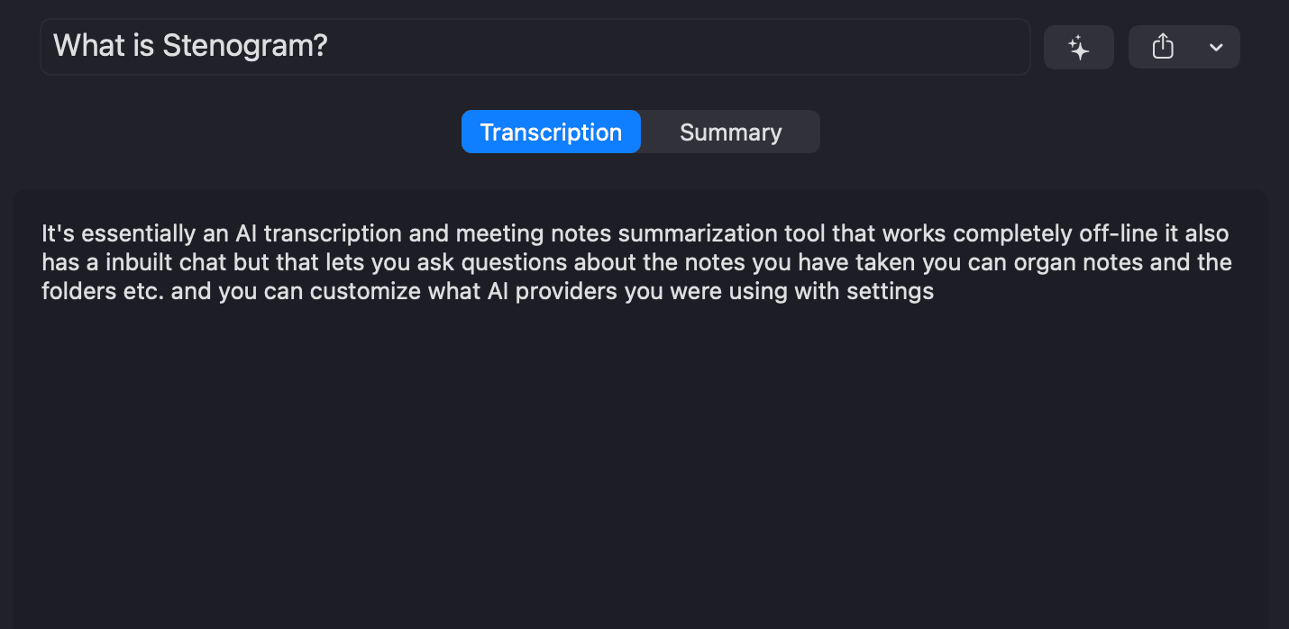 Real-time Transcription